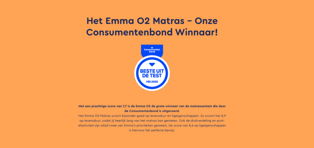 Emma O2 matras beste uit de test
